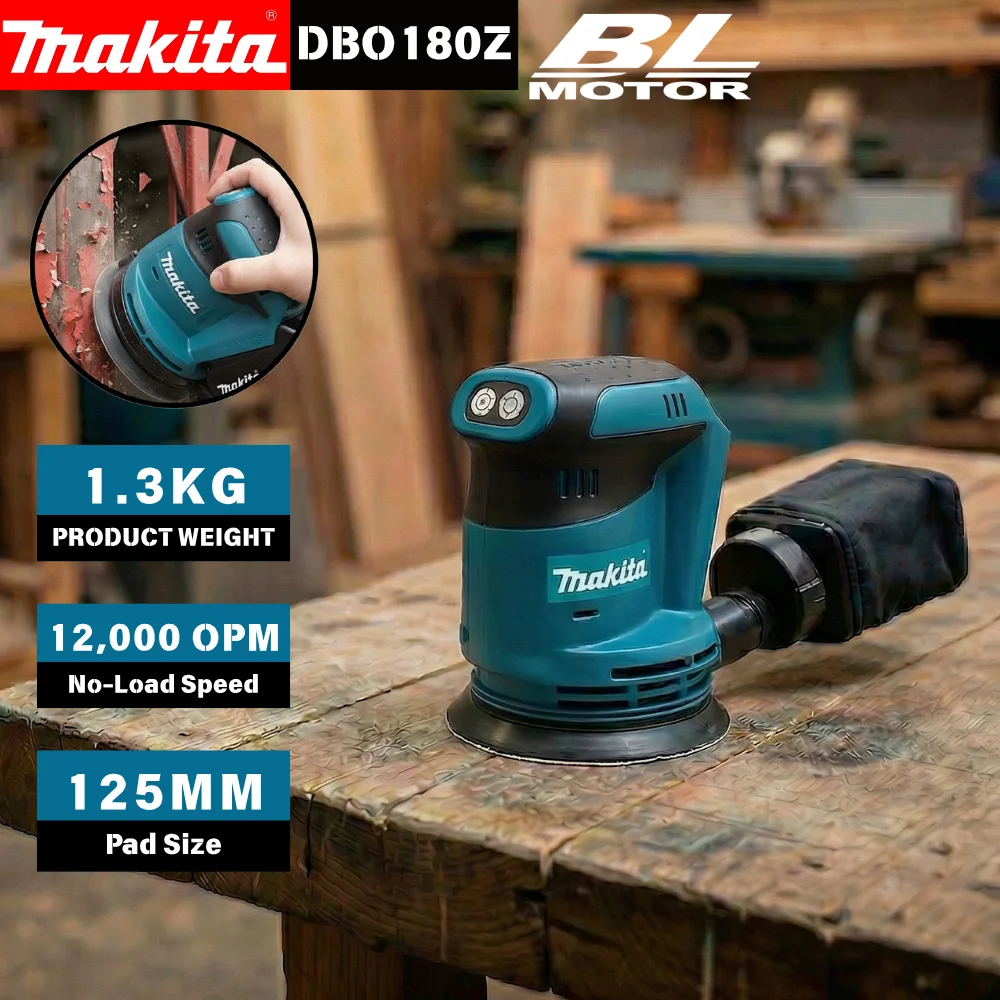 Random Orbital Sander - Makita DBO180Z 18V Cordless Random Orbital