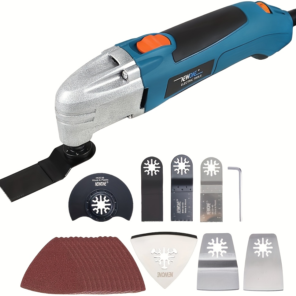 Power Tools Wood - 2.5 Amp Pro Oscillating Multitool Kit