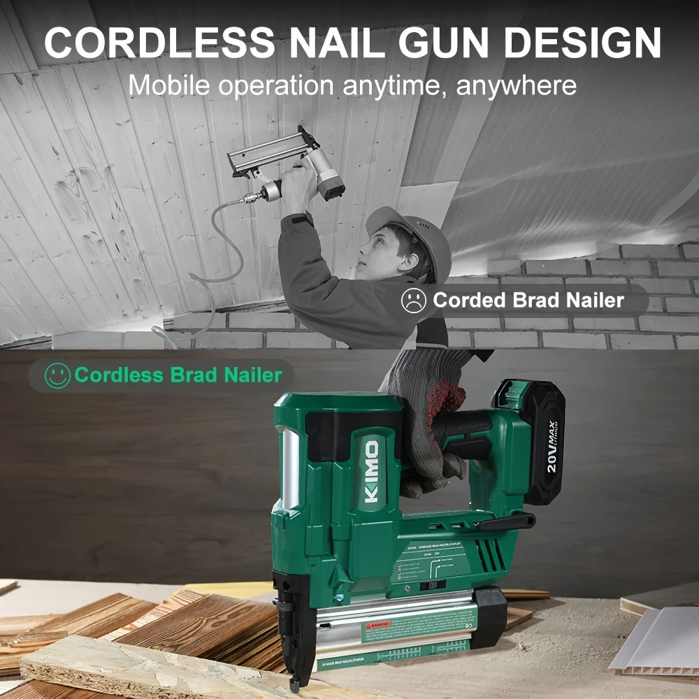 KEEHOME KIMO 18 Gauge Nail Gun - Staple Gun Electric recension och pris