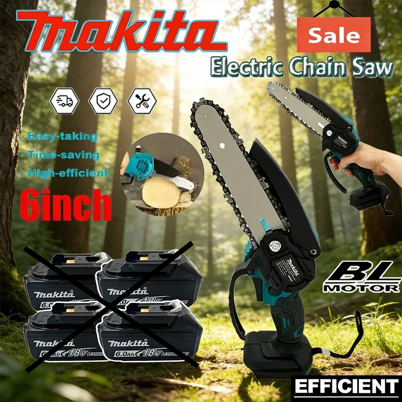 Makita 6 Inch Chain Saw 18V El - Power Tools Wood recension och pris