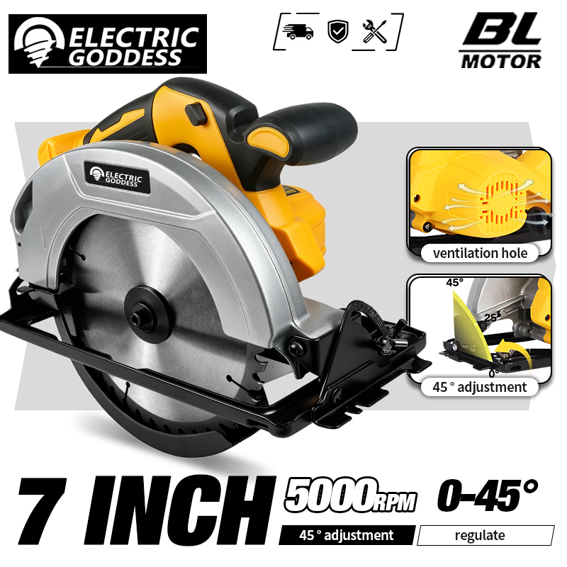 5000rpm 7inch Cordless Yellow  - Power Tools Yellow recension och pris