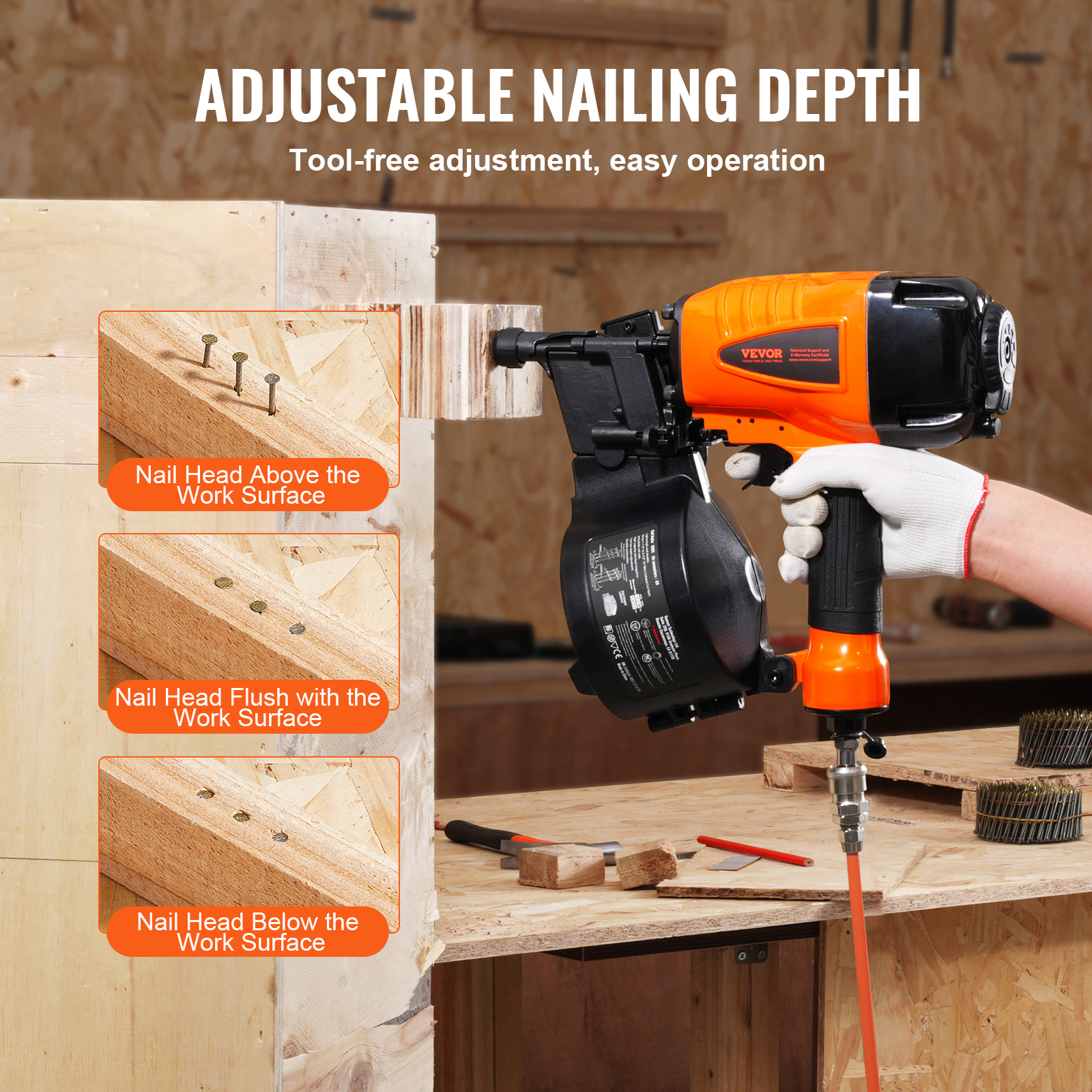 SucceBuy Coil Siding Nailer CN - Staple Gun Electric recension och pris