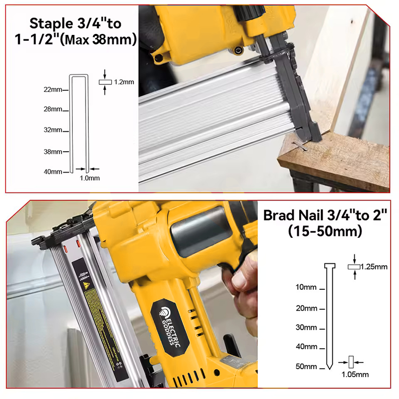 50mm Brushless Electric Nail G - Staple Gun Electric recension och pris