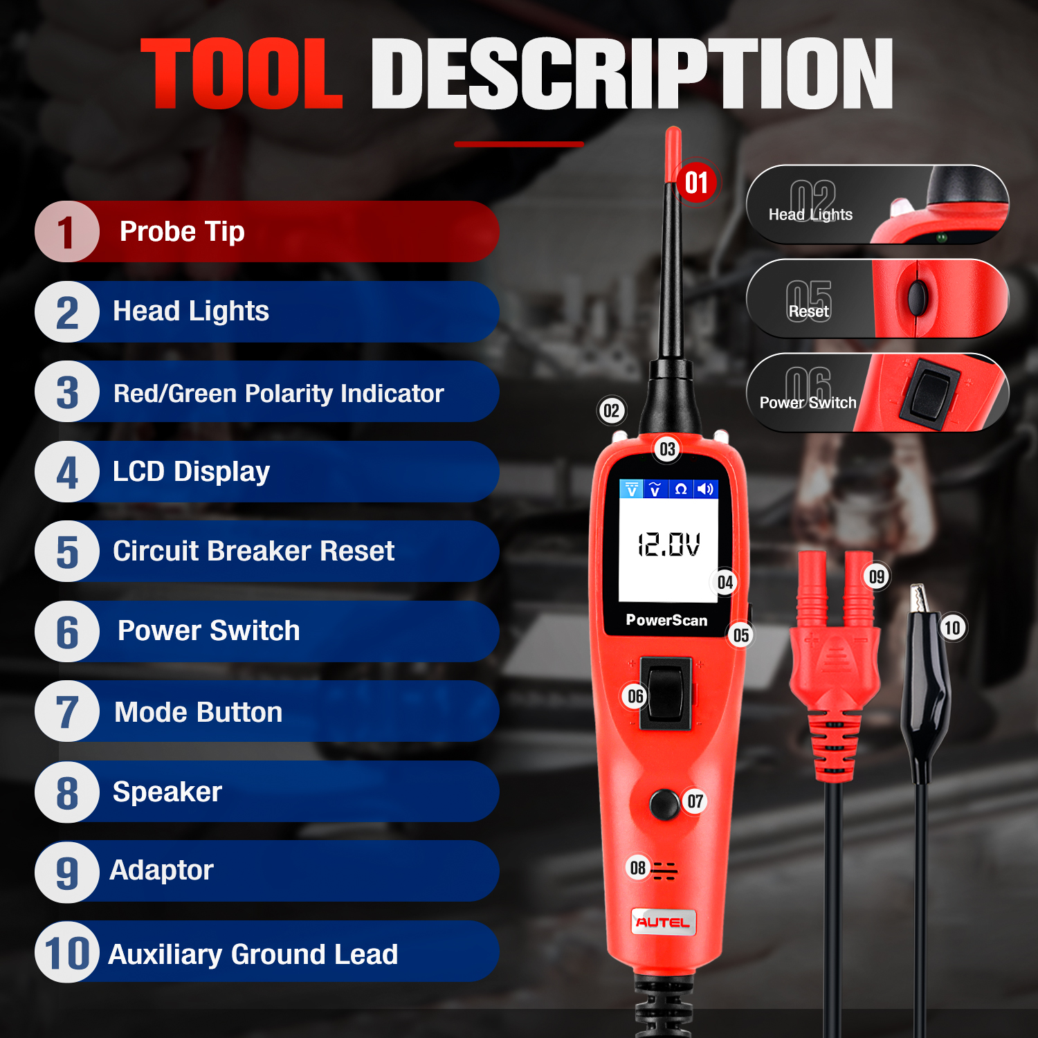 Autel PowerScan PS100 Car Elec - Power Tools In Automotive recension och pris