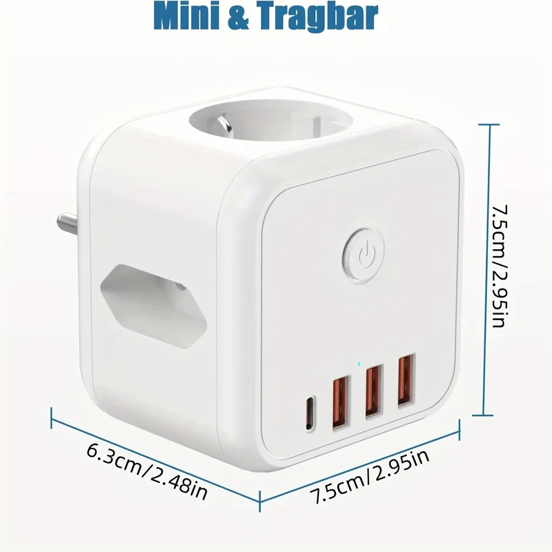 Space-Saving EU Cube Power Str - Power Tools You Need recension och pris