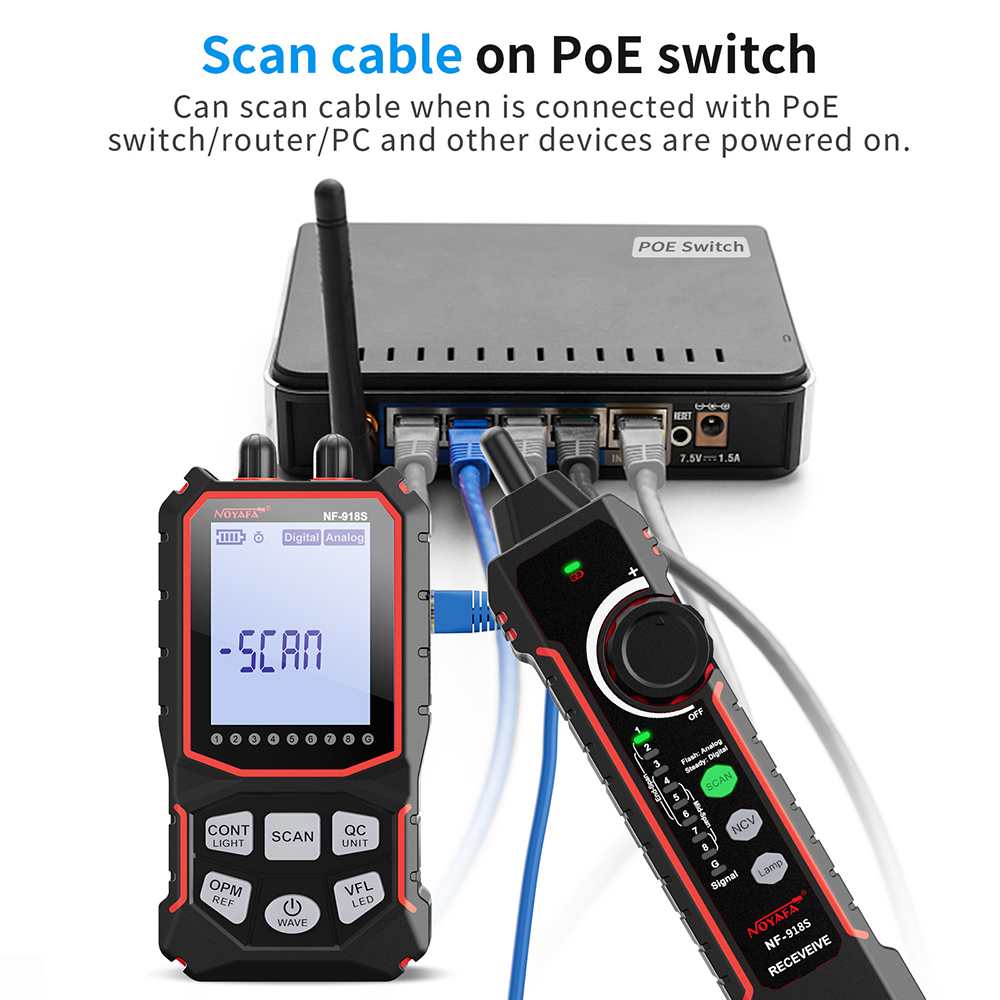 Noyafa Network Cable Tester LC - Power Tools Display recension och pris