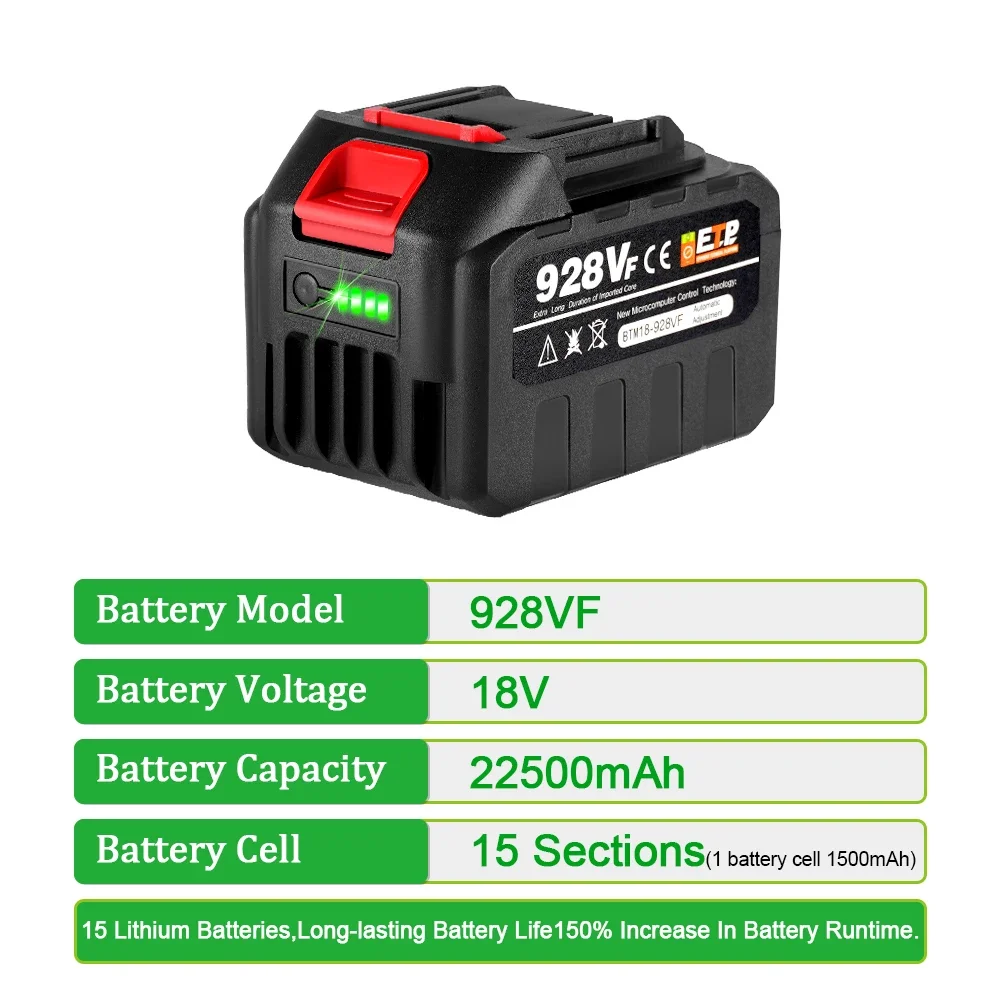 18V 388VF Battery 22500mah 150 - Power Tools For Sale recension och pris