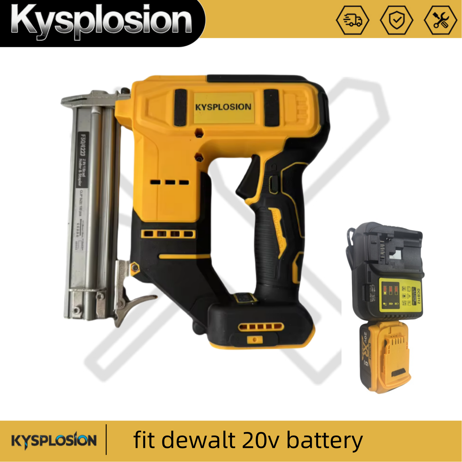Brushless Nail Gun F30G Tacker - Staple Gun Electric recension och pris