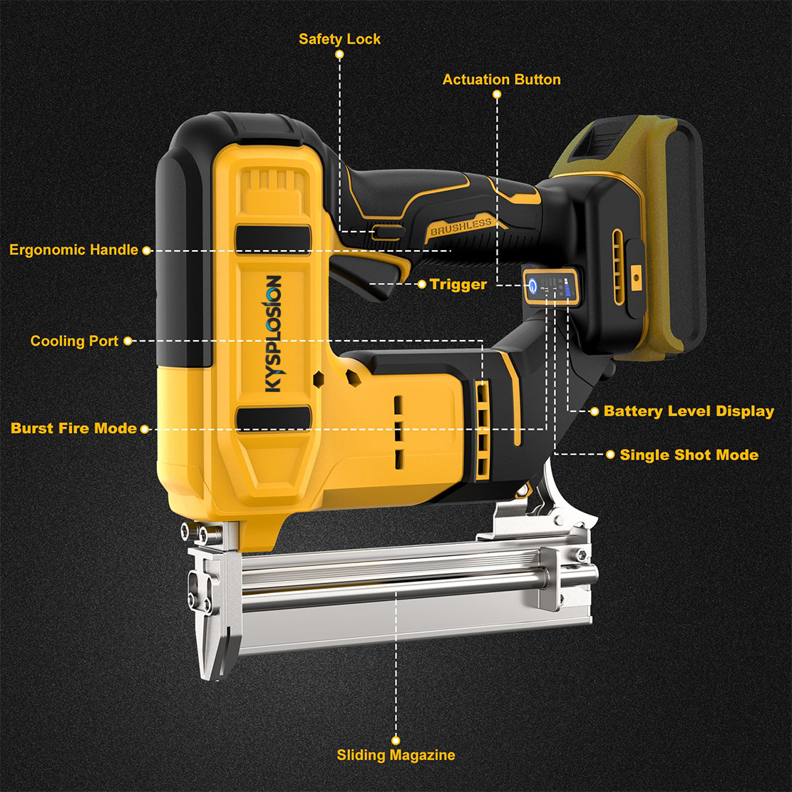 Brushless Nail Gun F30G Tacker - Staple Gun Electric recension och pris