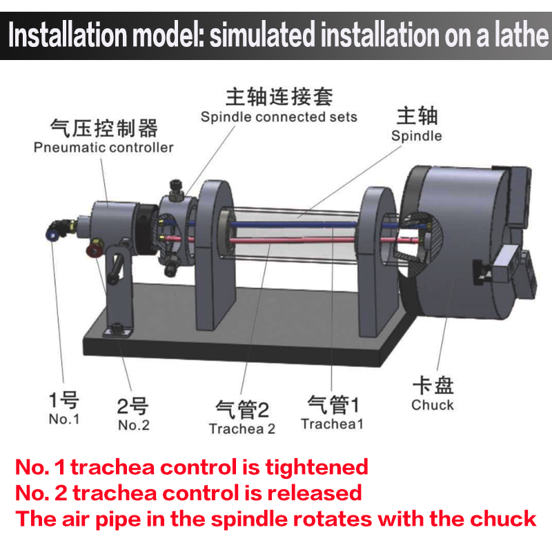 8 inch 210mm 3-jaw Solid Pneum - Power Tools Machine recension och pris