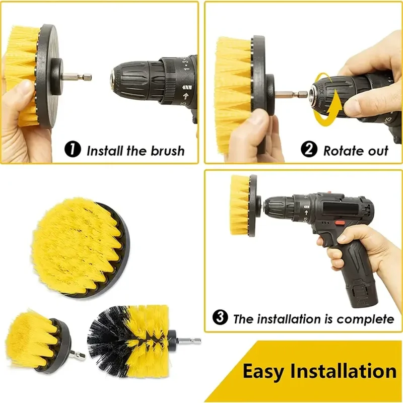 3 pcs/set drill brush set powe - Power Z Tools recension och pris