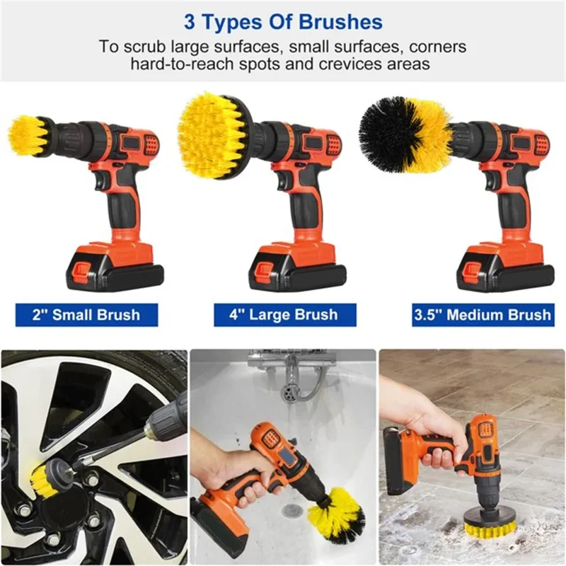 3 pcs/set drill brush set powe - Power Z Tools recension och pris
