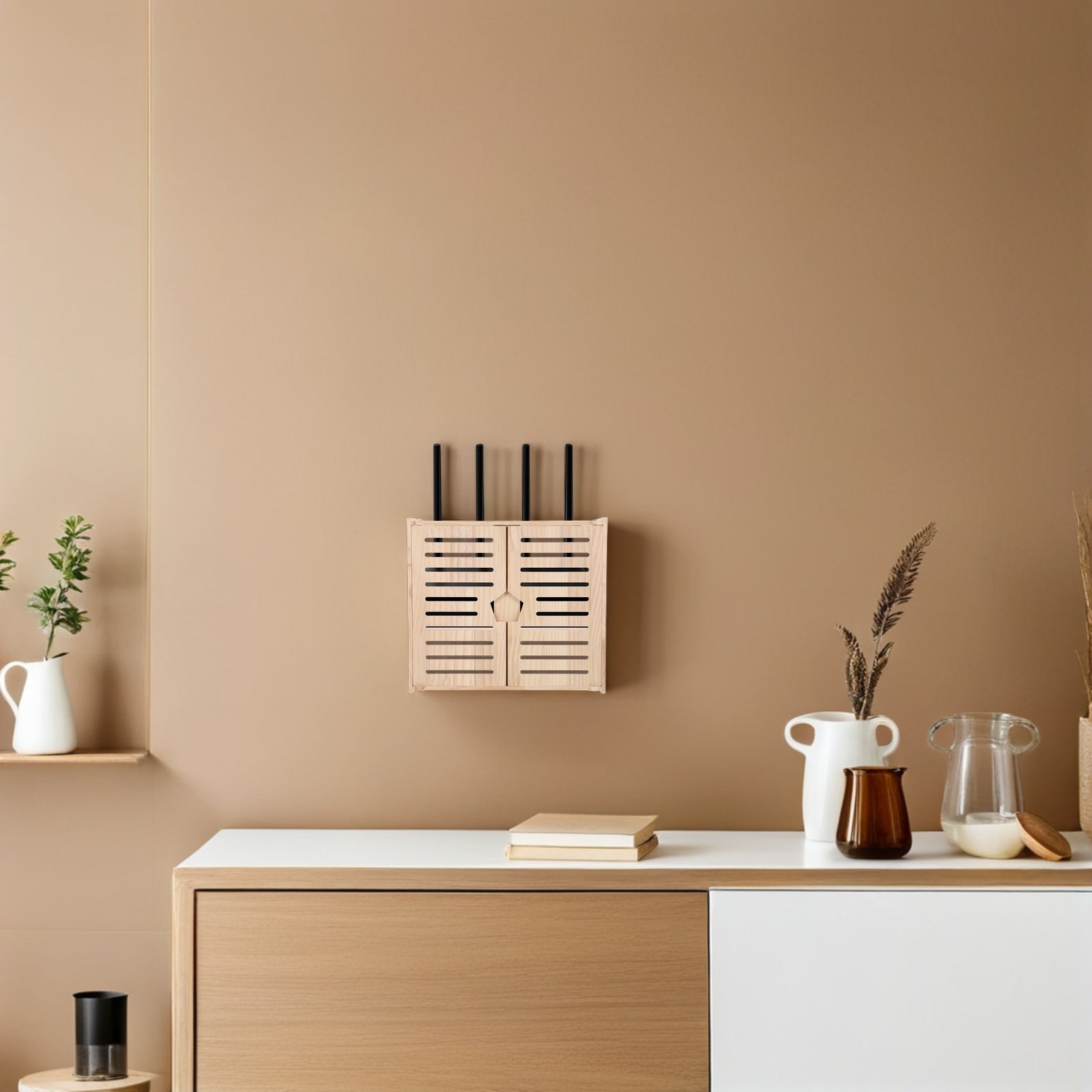 Wooden WiFi Router Storage Box - Power Tools Wood recension och pris