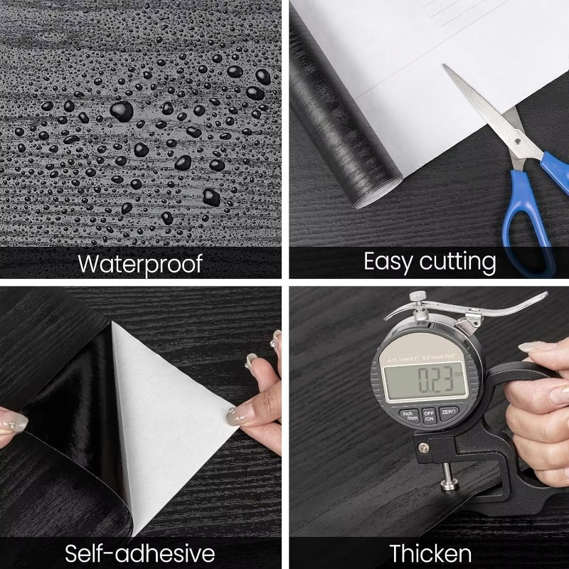 PVC wood grain sticker vinyl e - Power Tools Wallpaper recension och pris