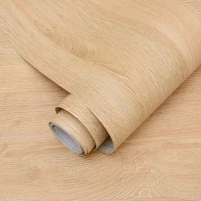 PVC vinyl yellow oak grain dec - Power Tools Wallpaper recension och pris