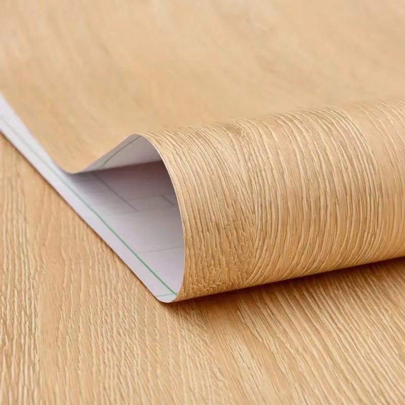 PVC vinyl yellow oak grain dec - Power Tools Wallpaper recension och pris