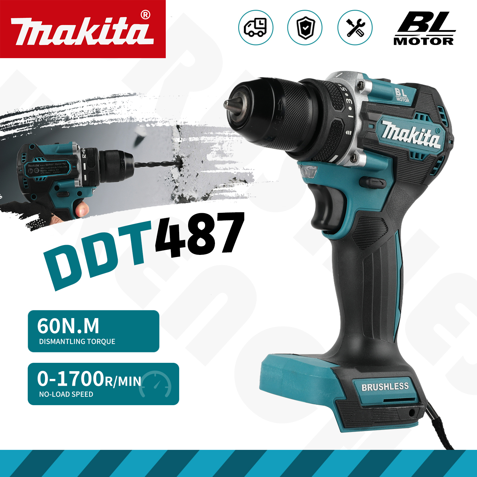 Makita DDF487 Professional Dri - Power Z Tools recension och pris