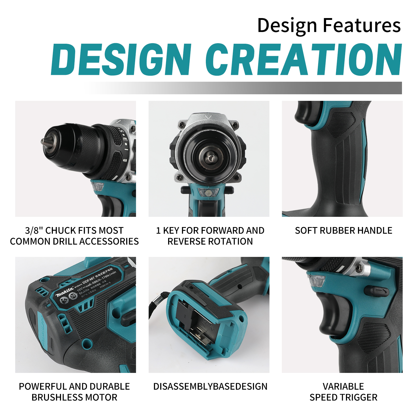 Makita DDF487 Professional Dri - Power Z Tools recension och pris