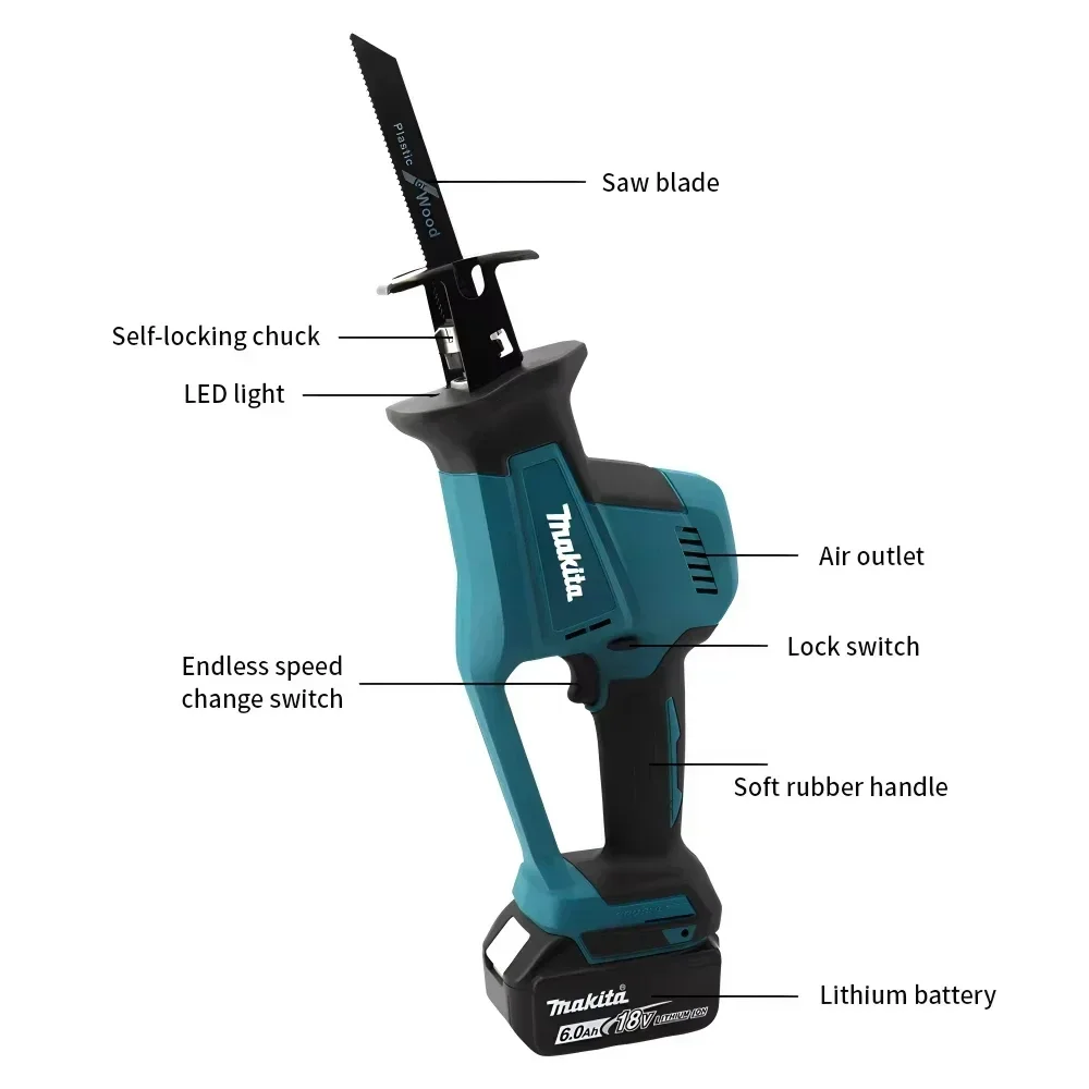 Makita DJR189 18V Cordless Ele - Power Tools Wood recension och pris