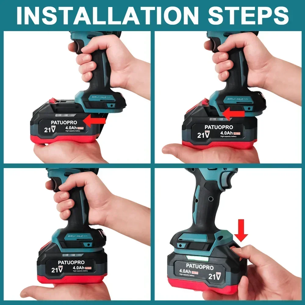 18-21V 2.0Ah 4.0Ah 6.0Ah Recha - Power Z Tools recension och pris