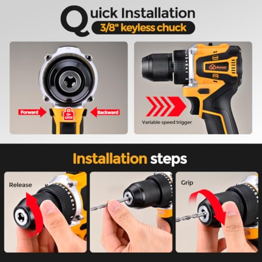 Brushless Motor Tool Kit Set:  - Power Tools Yellow recension och pris