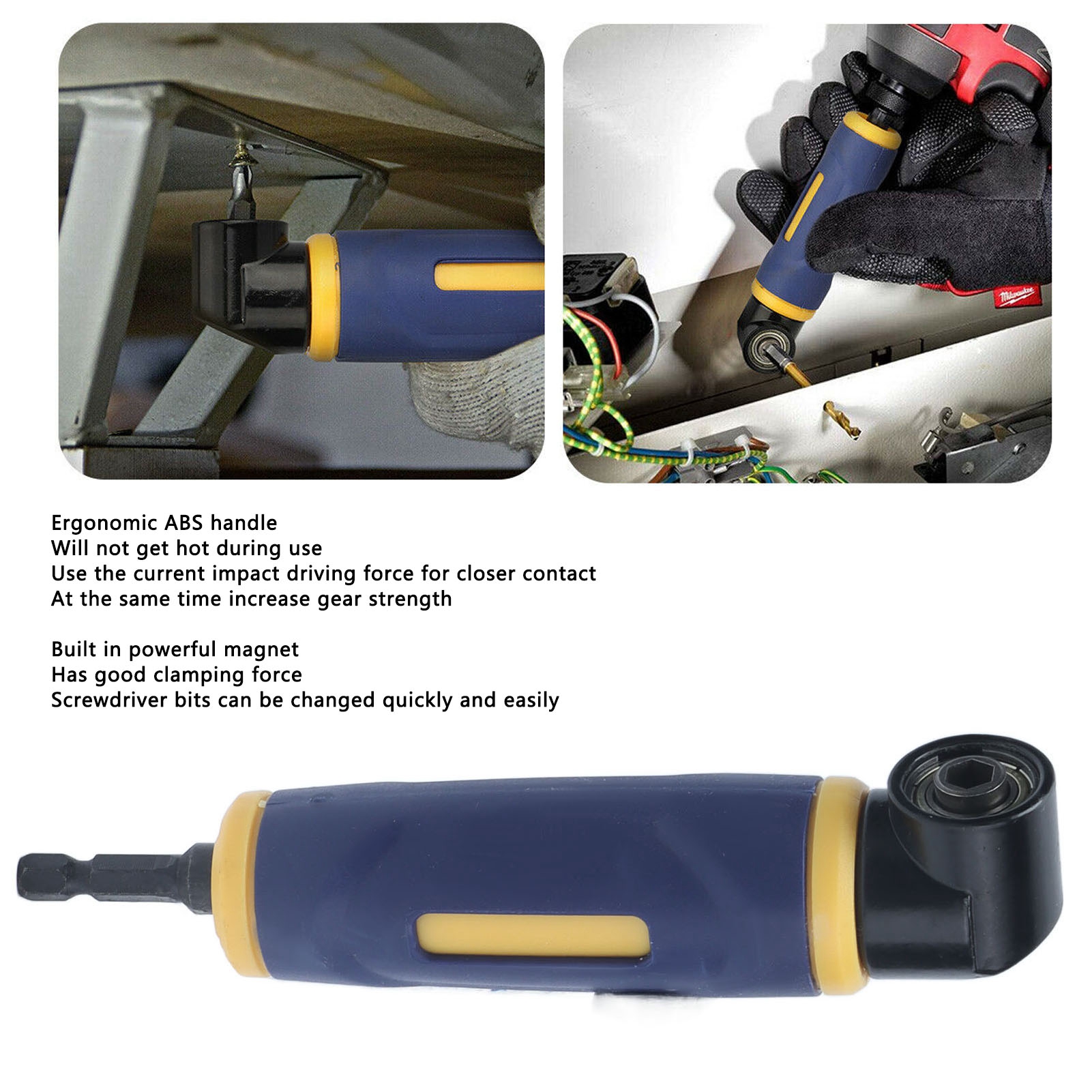 Right Angle Drill Adaptor 90 D - Power Tools Yellow recension och pris