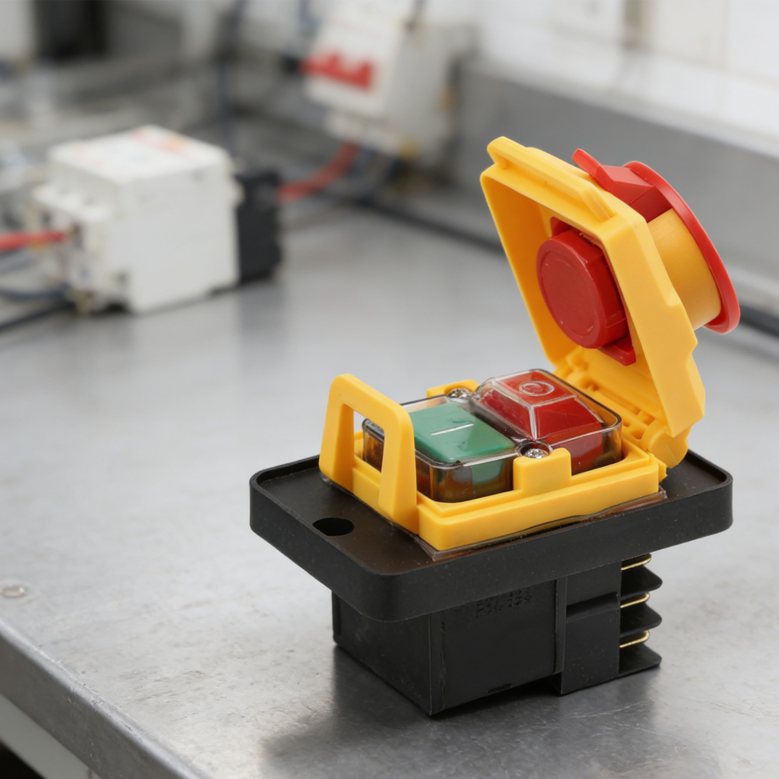 220V Pushbutton Switch Industr - Power Tools Yellow recension och pris
